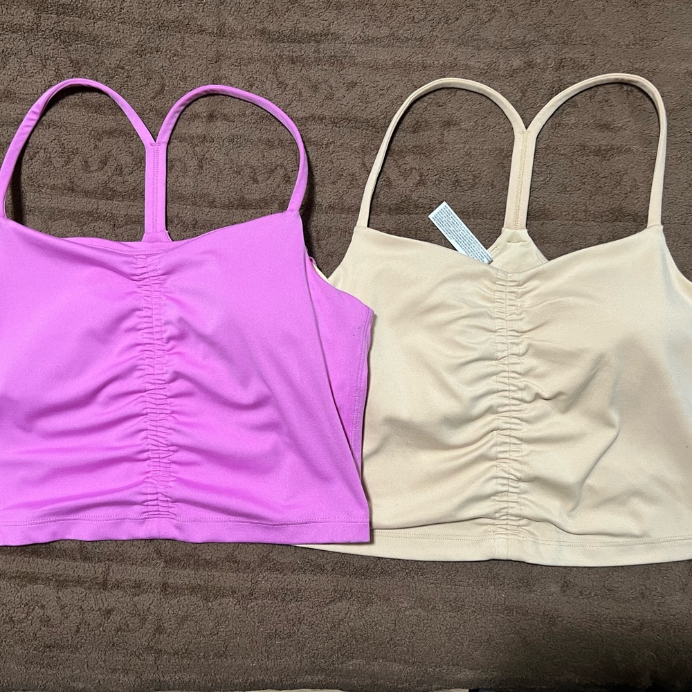 all in motion Pink and Tan Sports Bras